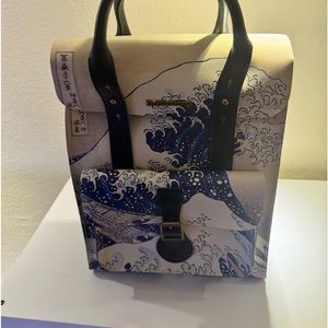 Dr Martens x Museum Katsushika Hokusai The Great Wave Leather Backpack